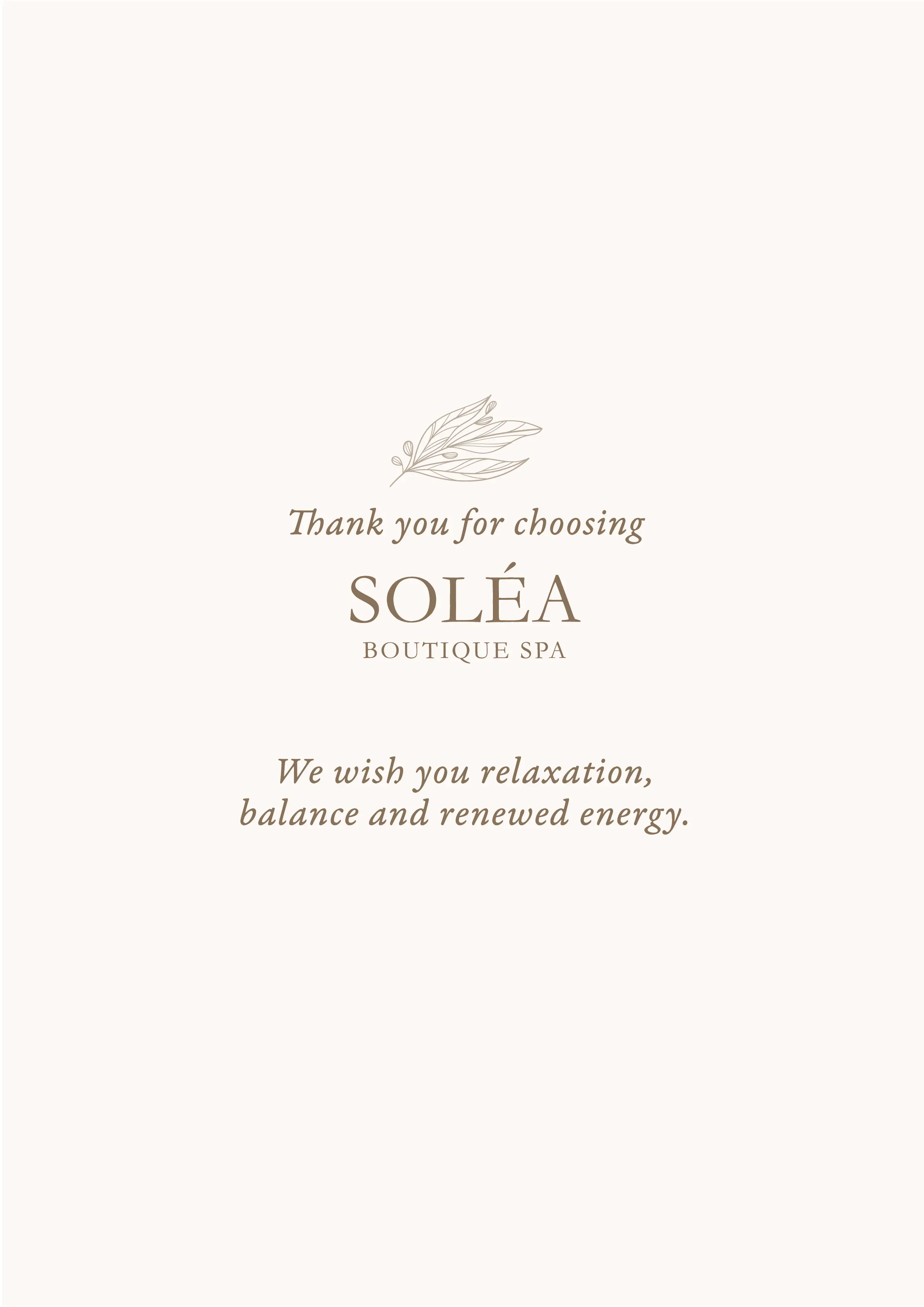 SOLÉA Spa Menu Page 10
